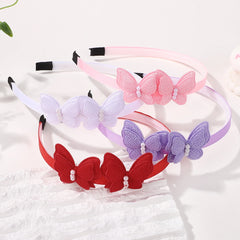 Girls' Butterfly Pearl Headbands, 4-Piece Set