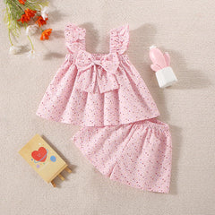 Cute Summer Top Shorts Set