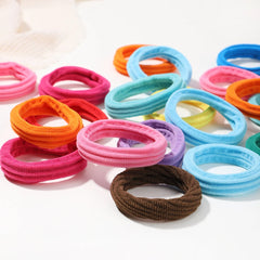 Elastic Hair Ties for Girls, 12-Pack Scrunchie Set