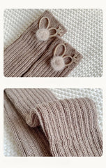 Soft Cotton Leg Warmers Knee Socks - PAMU8