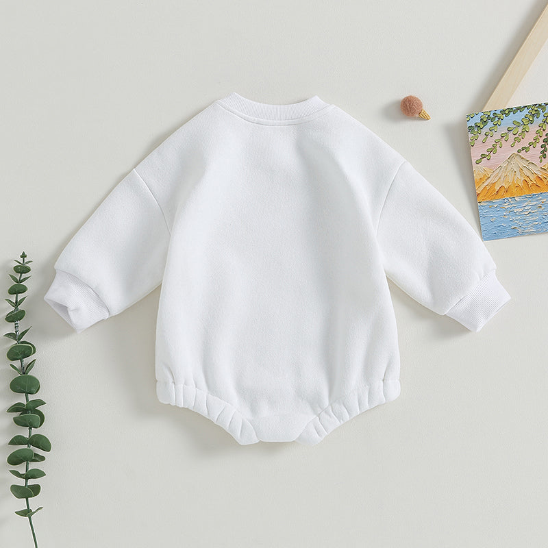 Baby Boys' Letter Embroidery Bodysuit, Fall Sweatshirt