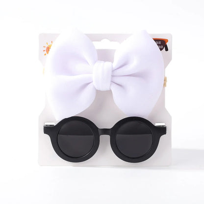 2Pcs/set hair band glasses