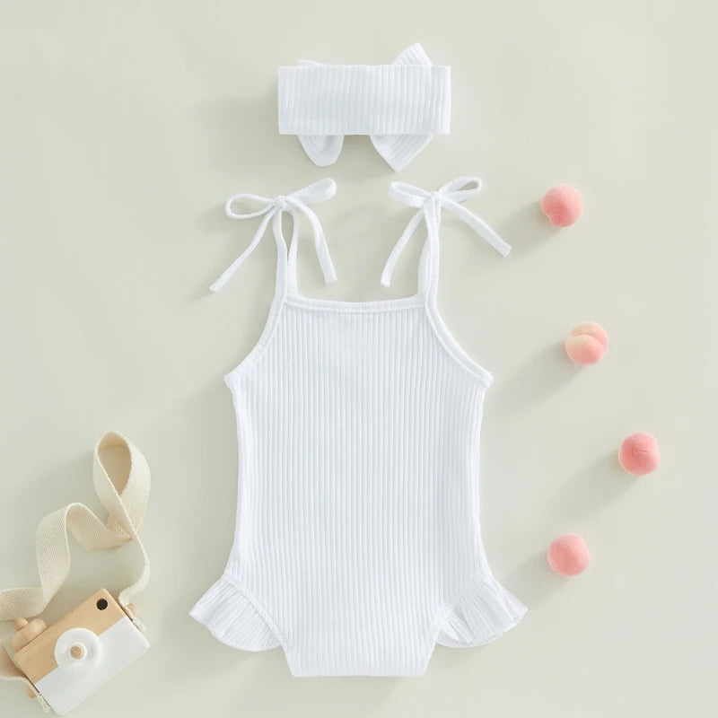 Tie-Up Strap Baby Outfit