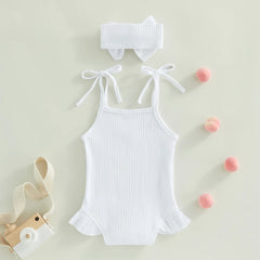 Tie-Up Strap Baby Outfit