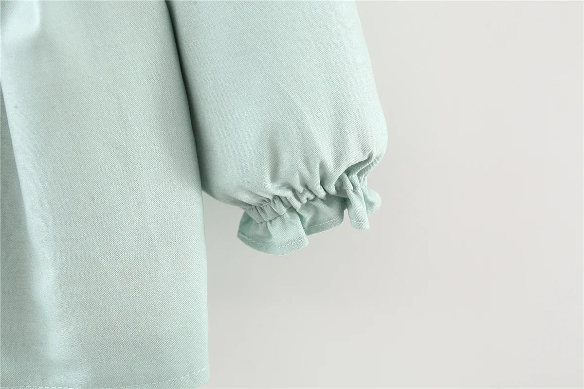 Stylish Solid Baby Girl Coat