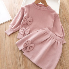 Sweater and Skirt School Set