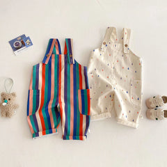 Kids' Spring Jumpsuit, Unisex Casual Romper