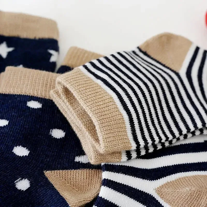 Cotton Stripe Cartoon Knitted socks