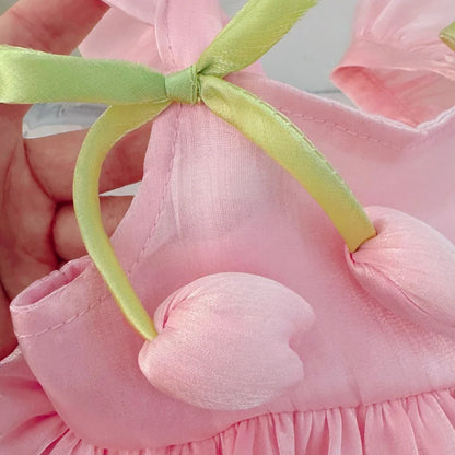 Summer Tulip Mesh Baby Dress