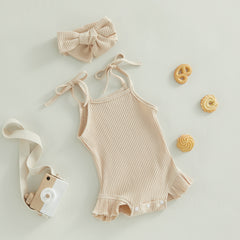 Tie-Up Strap Baby Outfit