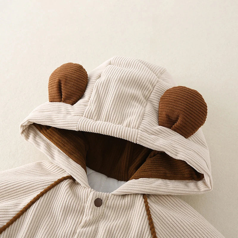 Cozy Winter Baby Romper Set