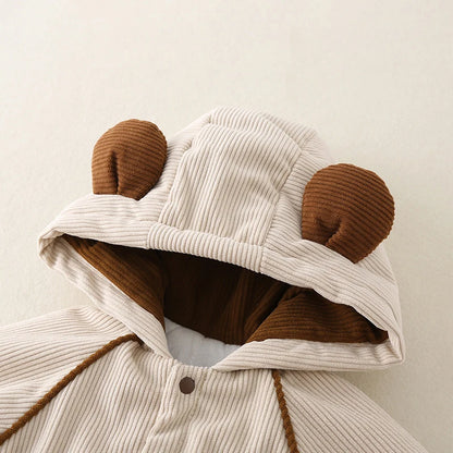 Cozy Winter Baby Romper Set