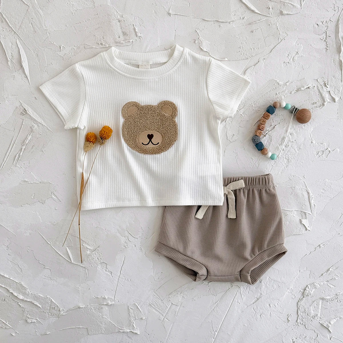 Korean Short Sleeved T-shirt Set