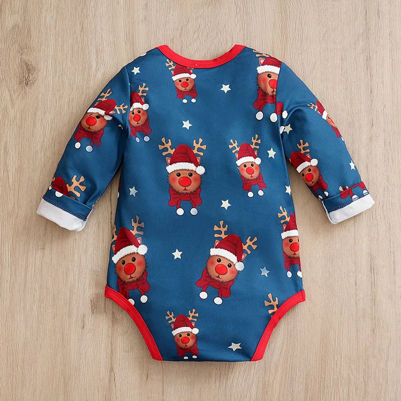 Christmas Reindeer Print Jumpsuit