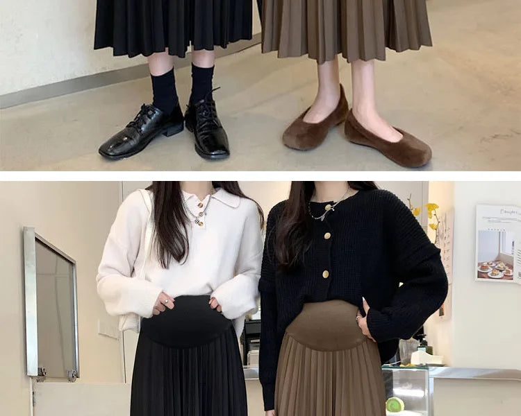 A-Line Casual Maternity Skirt