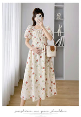 Vintage Patchwork Pregnancy Dress