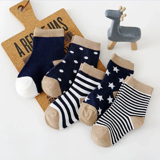 Cotton Stripe Cartoon Knitted socks
