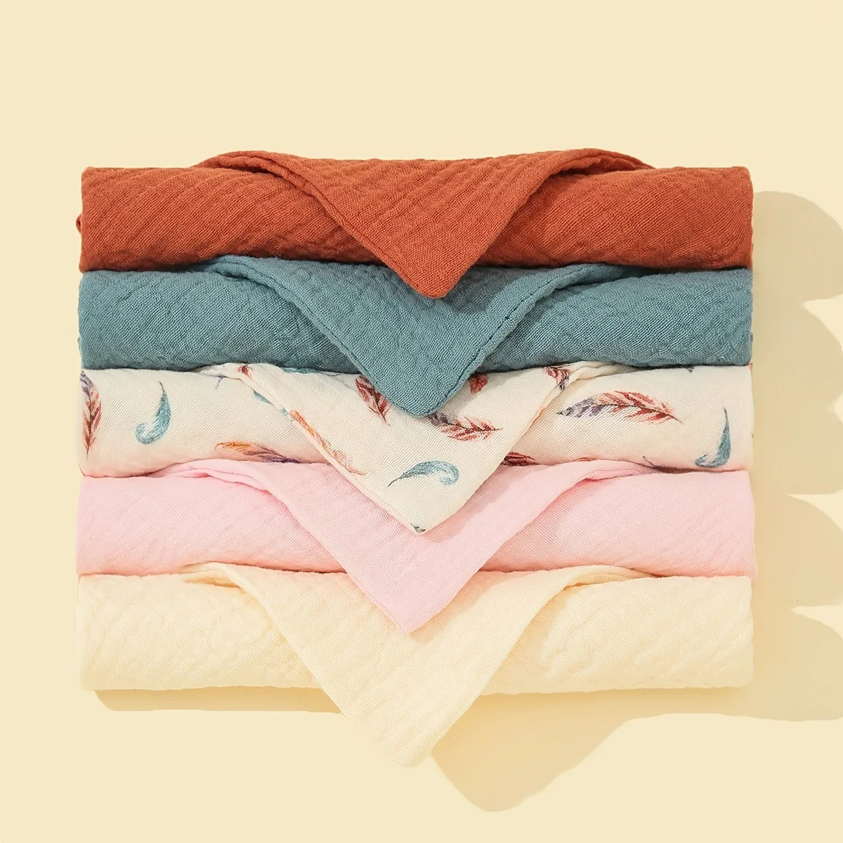 Soft Cotton Face Towels for Babies (5-Pack)
