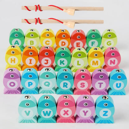 Kids Wooden Fishing Toys