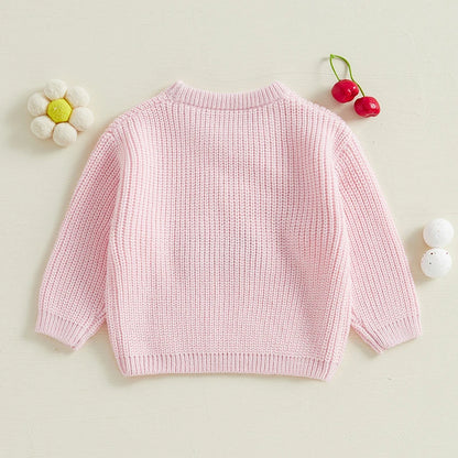 Cherry Embroidery Knit Sweater