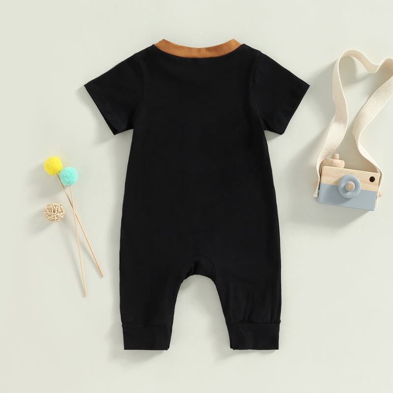 Newborn Jumpsuit 3M to 18M | Soft Cotton Short Sleeve