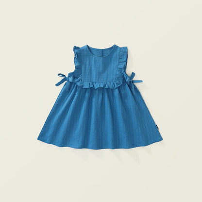 Ruffled Blue Vest