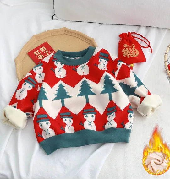 Velvet Christmas Hooded Sweatshirt