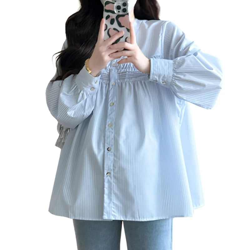 Lantern Sleeve Maternity Top