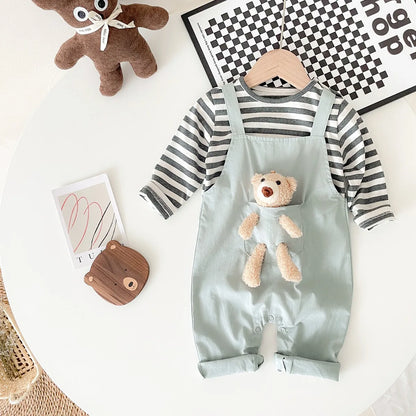 Jumpsuits Striped Casual Cotton