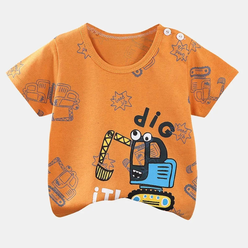 Kids Cartoon Cotton T-Shirt for Boys & Girls | PAMU8