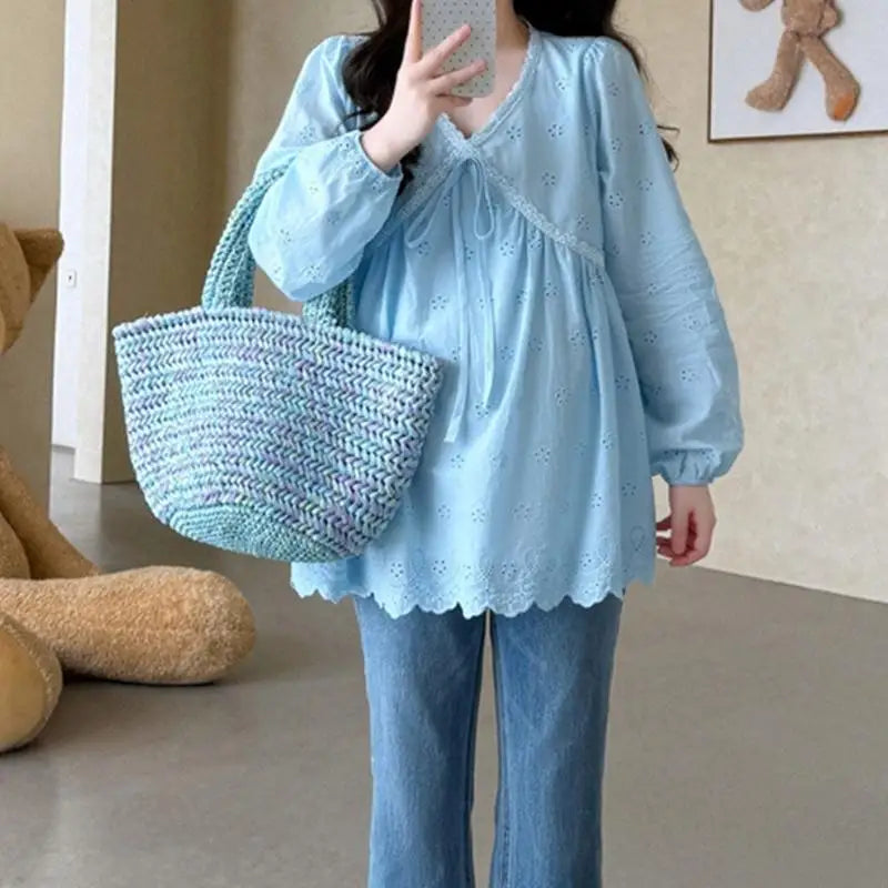 Lace Maternity Shirt