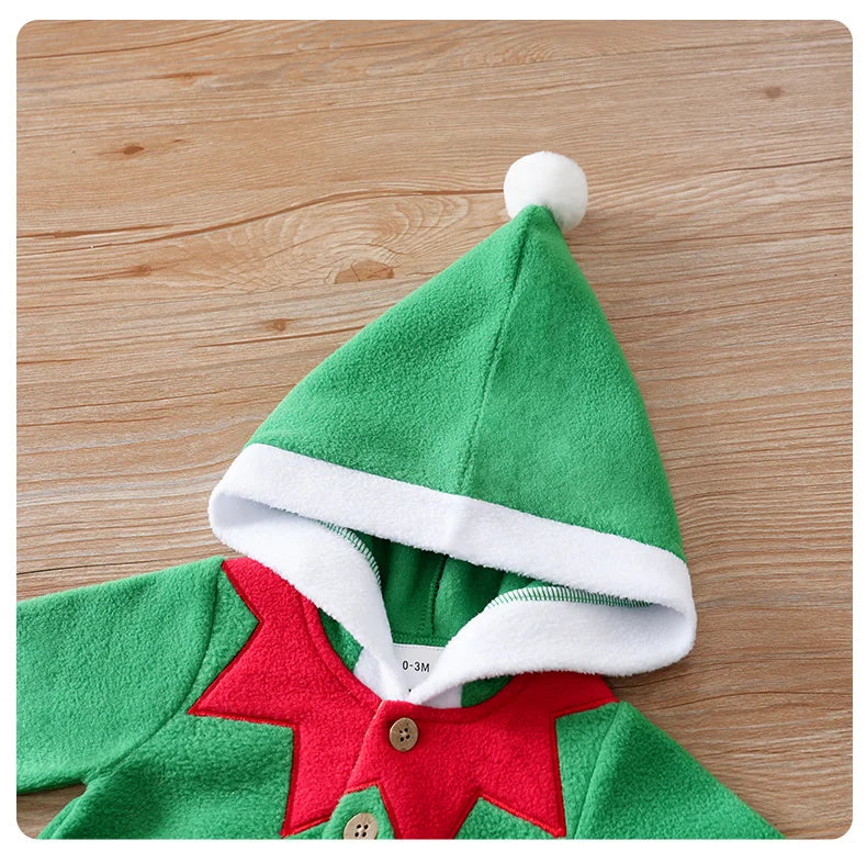 Christmas Soft Triangle Romper