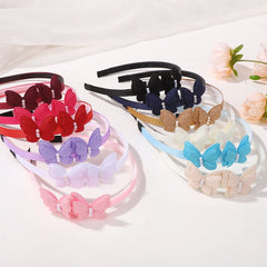 Girls' Butterfly Pearl Headbands, 4-Piece Set