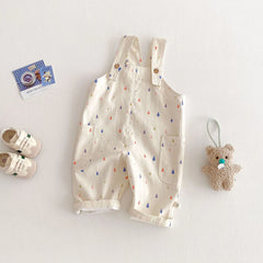 Kids' Spring Jumpsuit, Unisex Casual Romper