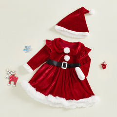 Santa Velvet Romper Outfit