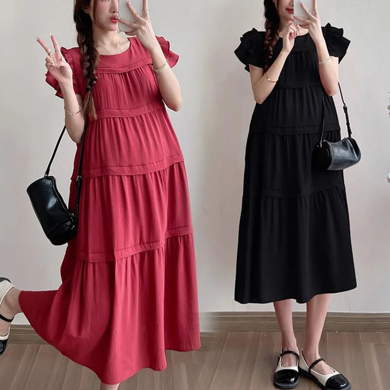 V-Neck Maternity Dress