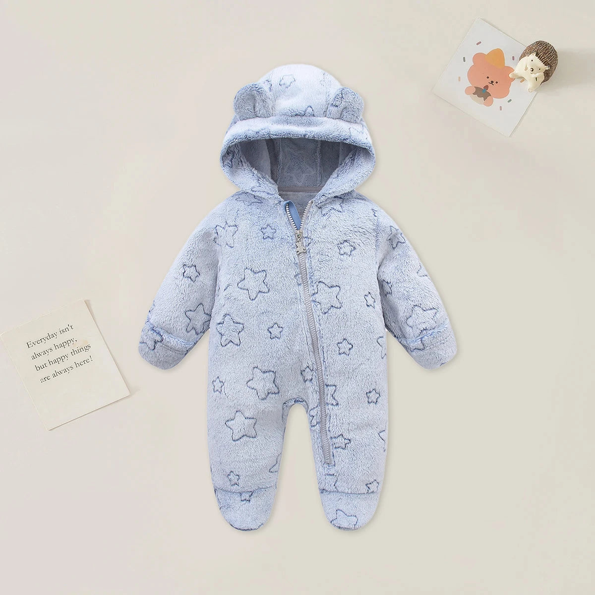 Cartoon Soft Winter Baby Romper