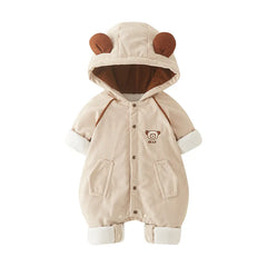 Cozy Winter Baby Romper Set