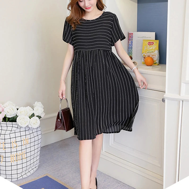 Loose Fit Maternity A-line Dress