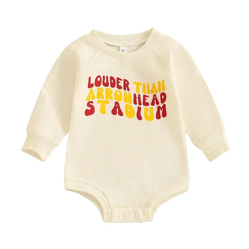 Letter Print Crewneck Jumpsuit
