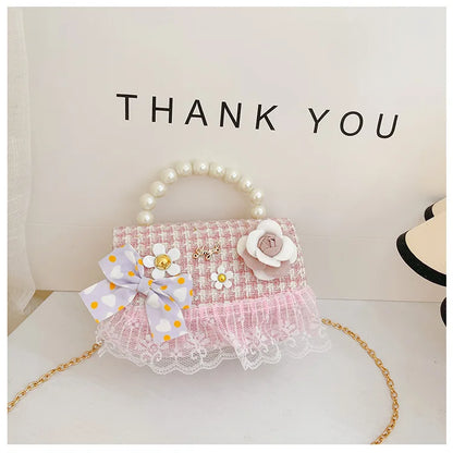Flower Plaid Handbag
