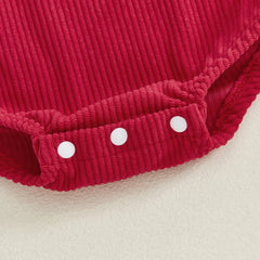 Embroidery Bow Christmas Bodysuit
