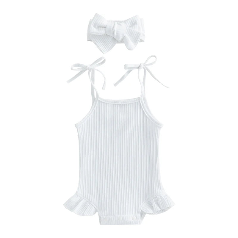 Tie-Up Strap Baby Outfit