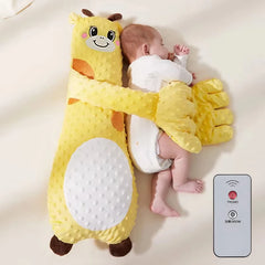 Remote control patting hand pillow for baby nap time and travel