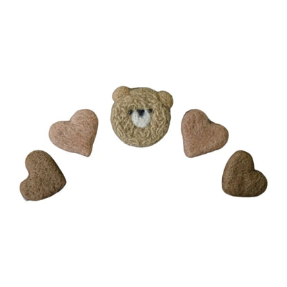 5Pcs Baby Wool Felt Stars Photography Accessories - PAMU8