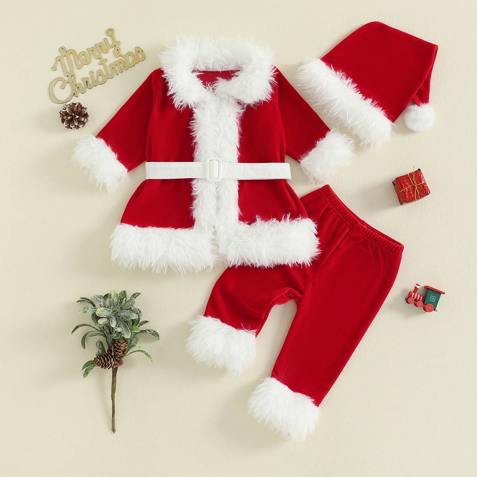 Kids Santa Costume Set