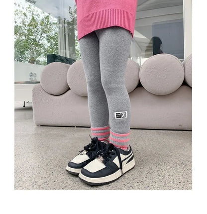 Girls Winter Fleece Warm Leggings