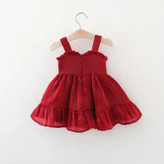 Sweet Bow Silk Princess Dress
