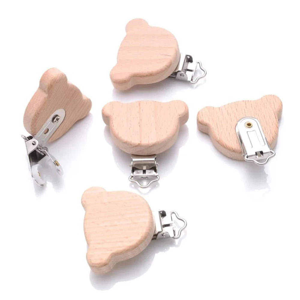 Wooden Animal Pacifier Clips Holder - PAMU8