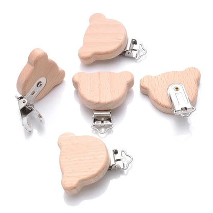 Wooden Animal Pacifier Clips Holder - PAMU8